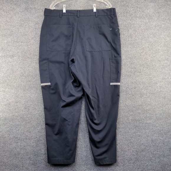 FedEx Stan Herman Men's Reflective Work Uniform Pants Blue Size 40Rx29 - Picture 2 of 11